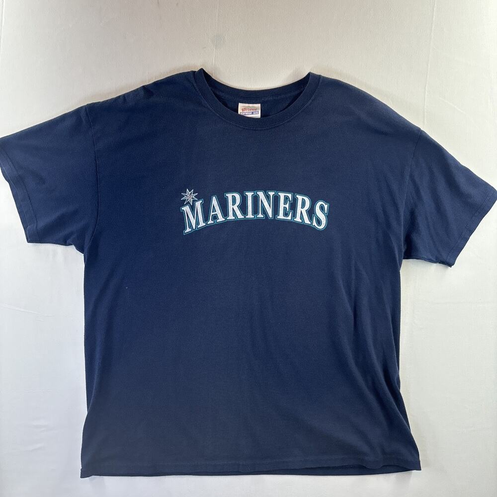 Hanes Heavyweight Seattle Mariners Vintage T Shirt Men’s Size XL 50/50 Tee Shirt